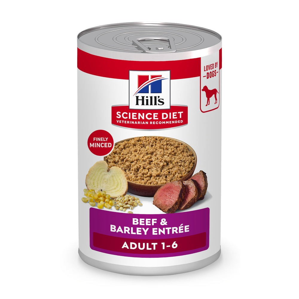 Hill's Science Diet Adulte 1-6 – emballage clair pour boeuf et orge, choix informé