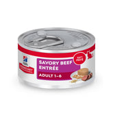 Hill's Science Diet Adulte Boeuf Mince, boîte 2,9 oz prête à servir, soutien pratique.
