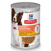 Hill's Science Diet Adult Perfect Digestion conservent au poulet, repas appétissant soutenant une digestion saine