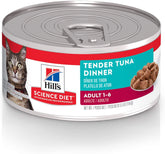 Hill's Science Diet Adulte Thon Boîte: morceaux tendres protéinés pour chats actifs.
