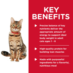 Hill's Science Diet Chat Adulte 1-6 – antioxydants cliniquement prouvés pour le soutien immunitaire.