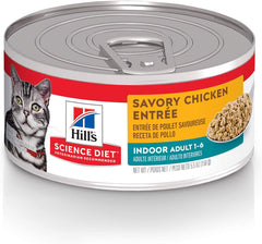 Hill's Science Diet Chat Intérieur Poulet – boîte: nourriture humide complète pour chat d'intérieur.