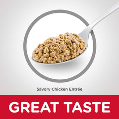 Hill's Science Diet Chat Intérieur Poulet – boîte: ingrédients de qualité soutenant le pelage.