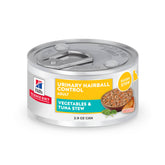 Hill's Science Diet ragoût thon et légumes pour chat, texture appétente facilitant l'alimentation.