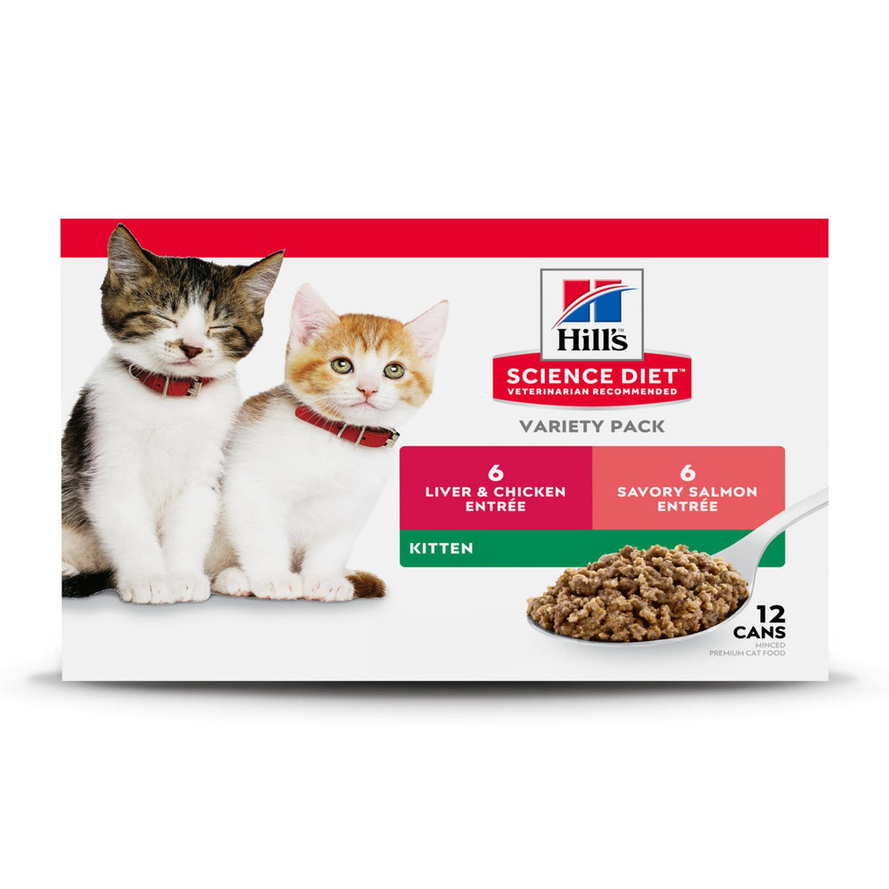 Hill's Science Diet Kitten – Foie et Poulet: nutrition adaptée à la croissance du chaton.