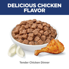 Hill's Science Diet chaton, sauce onctueuse et morceaux tendres au poulet.