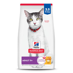 Hill's Science Diet Senior 11+ sac-chat-poulet — nutrition senior adaptée pour chats âgés