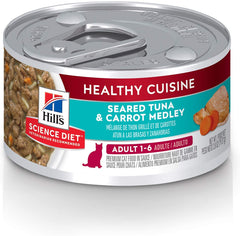 Hill's Science Diet thon poêlé et carotte ragout – repas équilibré pour chat adulte
