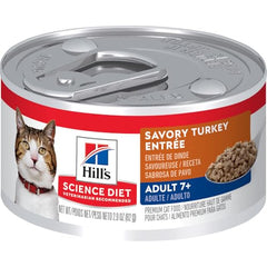 Hill's Science Diet Adulte 7+ - pâté à la dinde servi dans un bol, plaisir pour seniors.