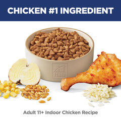 Hill's Science Diet Senior 11+ Indoor ingrédients naturels mis en avant