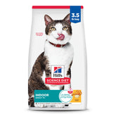 Hill's Science Diet Senior 11+ Indoor croquettes poulet visibles dans le sac, repas apprécié