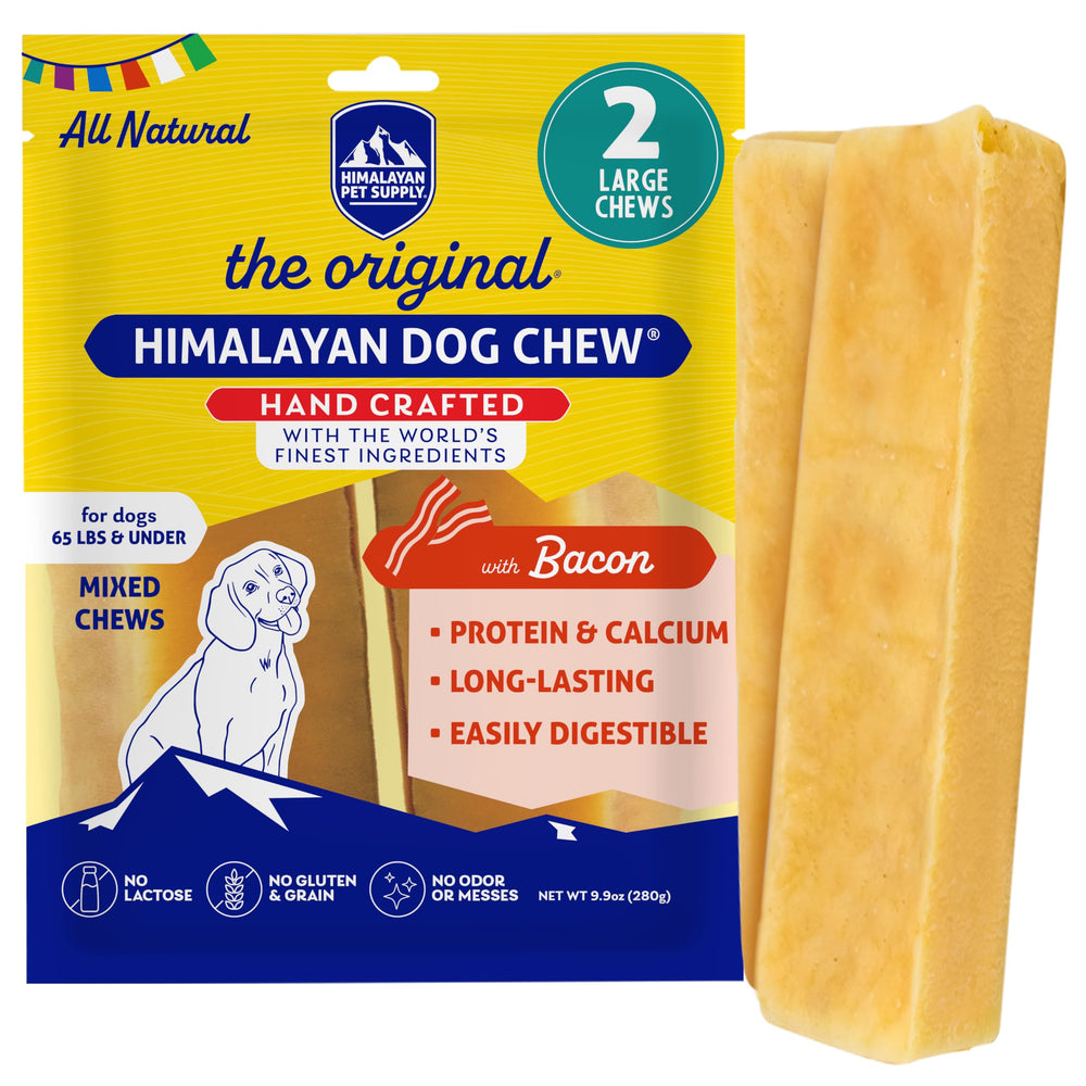 Himalayan Dog Chew bacon-yak-cheese-baton: friandise longue durée et savoureuse