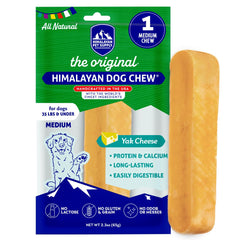 Himalayan Dog Chew baton-fromage-yak-original : divertissement long pour la mastication