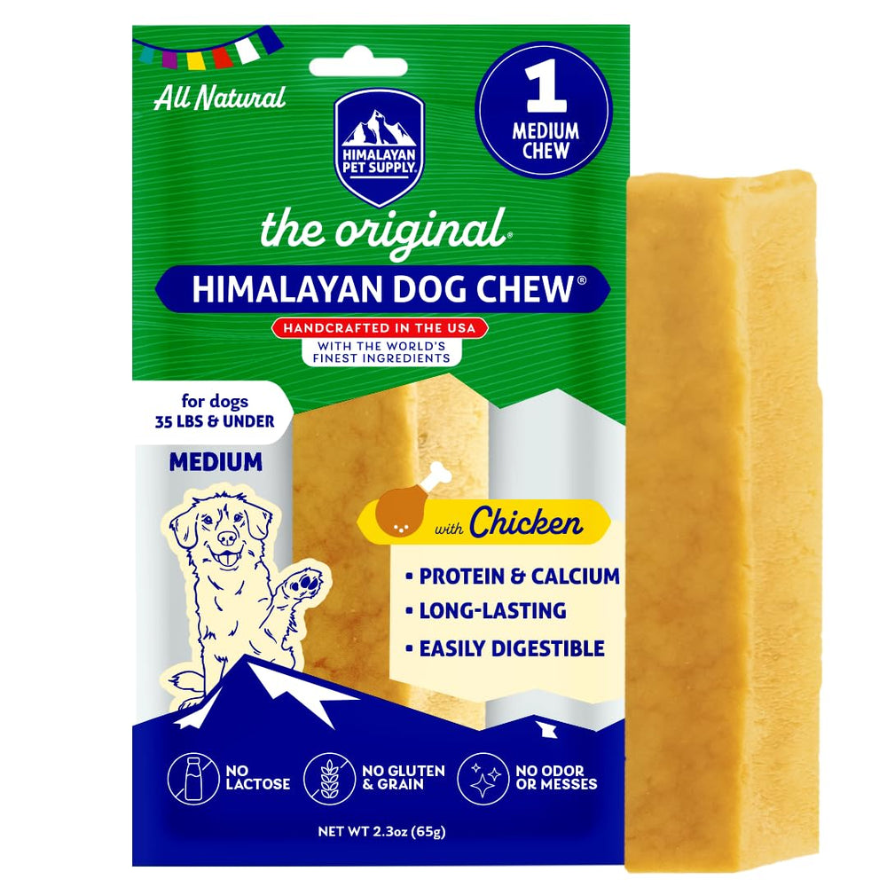 Himalayan Dog Chew baton-fromage-yak, mastication durable et saveur naturelle.