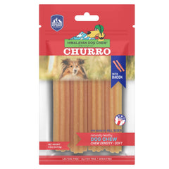 Himalayan Dog Chew Churro Yak Cheese pack 4 – longue durée pour chiens.