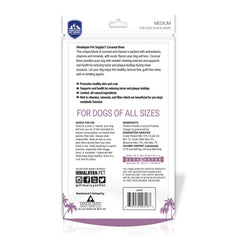 Himalayan Dog Chew Coconut Bone ingrédients naturels visibles.