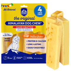 Himalayan Dog Chew fromage yak, mastication longue et satisfaisante.