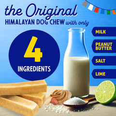 Himalayan Dog Chew – texture dure stimulant la mastication.