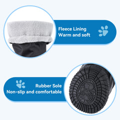 Hipaw bottes chien fermetures reglables et bandes réfléchissantes pour sécurité nocturne.