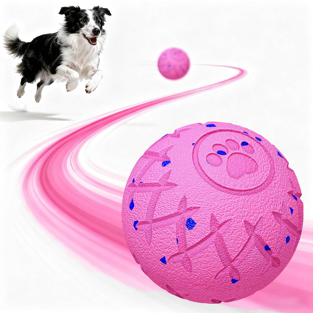Balle interactive hipibbo pour chien rose, stimule l'esprit et amuse longtemps.