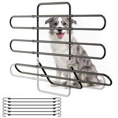 Barrière Hlplenn pour chien dans la voiture, cadre en acier robuste pour une sécurité durable.