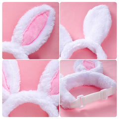 Matière douce et confortable Hmxpls, bandeau lapin rose petit.