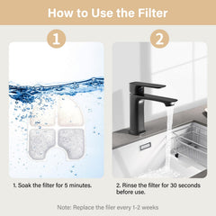 Filtration à quatre couches HOETEK FeelNeedy – réduction des débris dans l’eau.