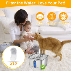 HOETEK filtration 3 couches avec charbon actif – aide à retenir les impuretés.
