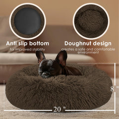 Hoewina coussin-donut anti-glisse etanche : base solide pour la sécurité de l'animal.