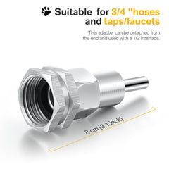 Connecteur Hohean 1-2 pouce et 3-4 pouce, installation simple sans outils.