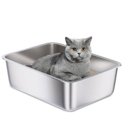 Holintan bac-litière inox-moyen 18x14: anti-odeur efficace.