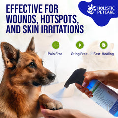 HOLISTIC PET CARE Colloidal Silver, pulvérisateur pratique pour une application précise.