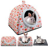 Hollima abri-lapin-doux-etanche: refuge confortable et sec pour lapins.