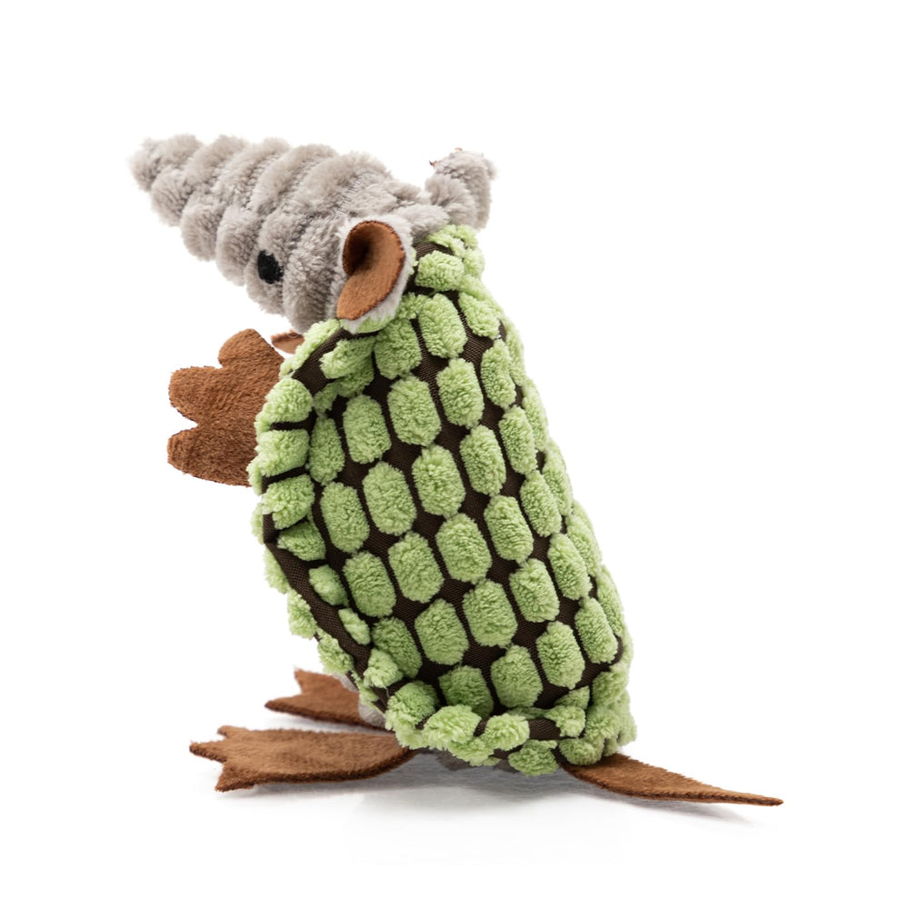 Hollypet Armadillo peluche vert canteloup, siffement amusant pour chien lors du jeu.