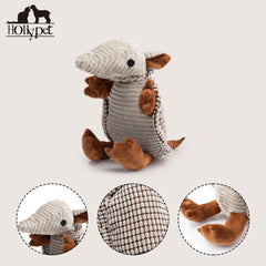 Texture Armadillo Hollypet massant les gencives pendant le jeu.