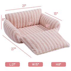Hollypet lit-chat coussins-detachables rose : housses lavables pour un entretien facile.
