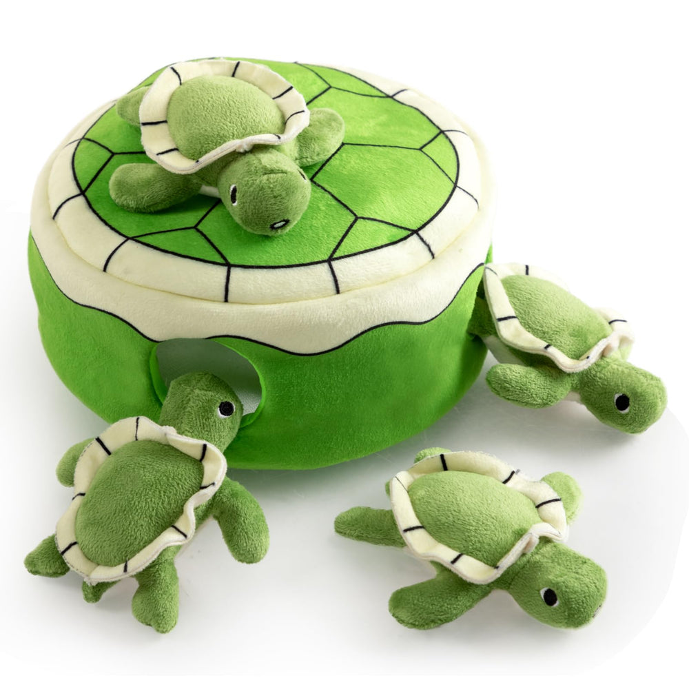 Hollypet tortue-coquille-10x5: jouet interactif pour chien stimulant le jeu.