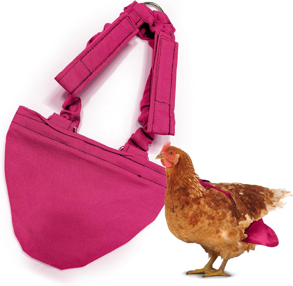 Holster couche-poules avec doublure amovible, nettoyage rapide et hygiène préservée.