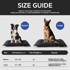 Lit chien HOMBYS adapté aux caisses standards, pratique pour voyage et quotidien