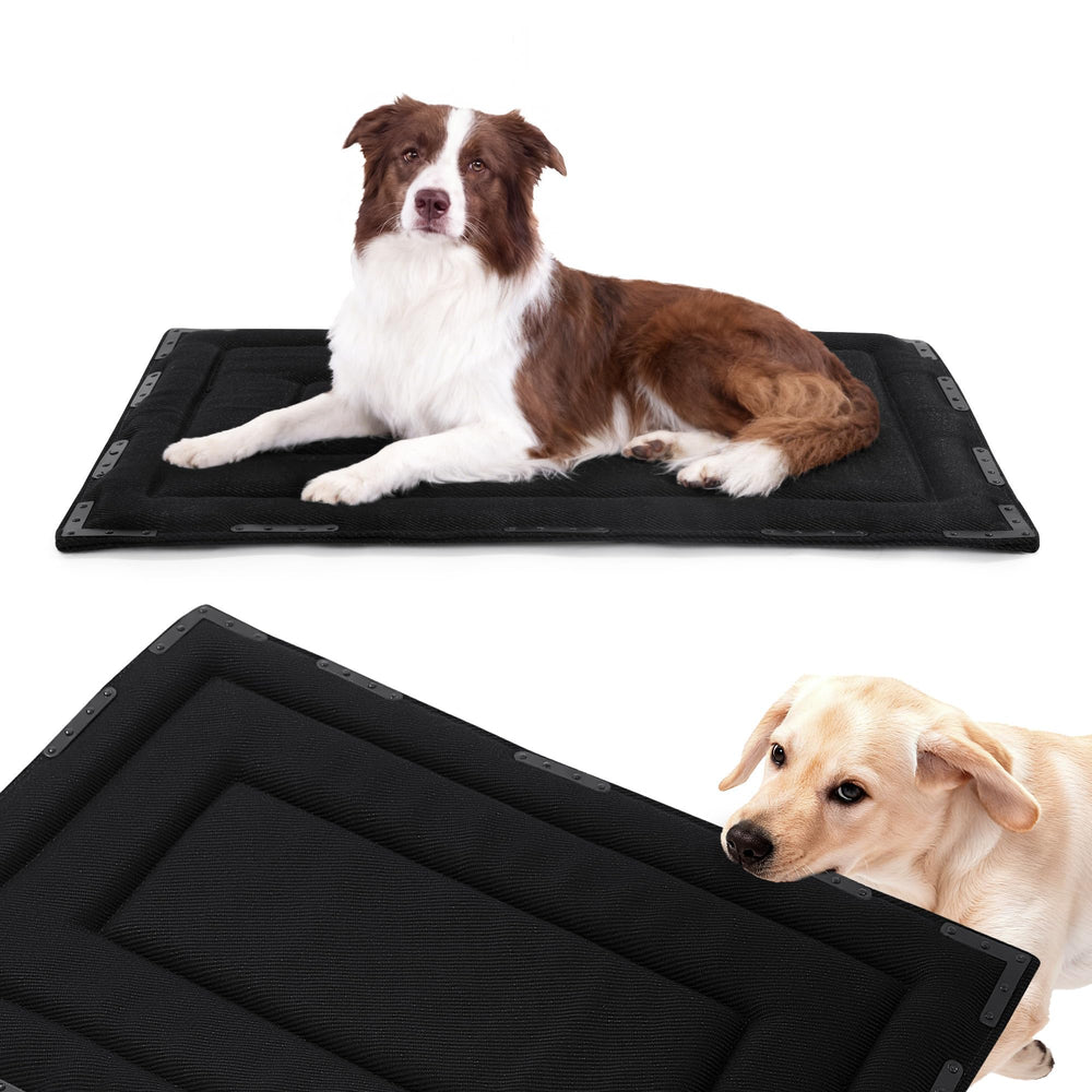 HOMBYS panier-chien 41x28 noir, espace spacieux et durable.