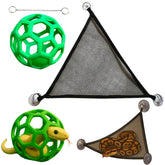 Balle d'enrichissement Homedy Crafts pour serpent avec chaîne, stimule l'activité physique.