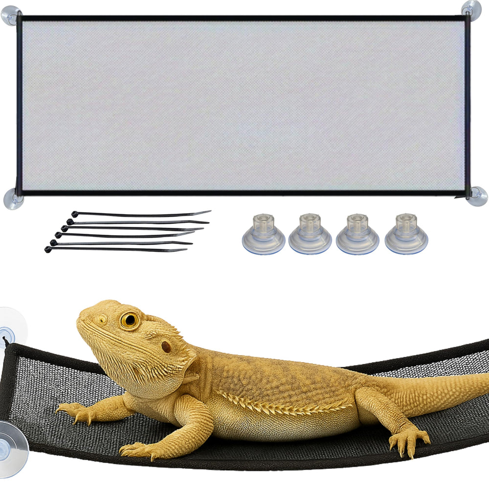 Hamac dragon barbu grand Homedy Crafts – grande surface de repos pour reptiles.