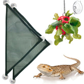 Homedy Crafts hamac dragon barbu rouge, vue rapprochée, confort et repos.