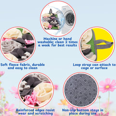 Homedy Crafts Tapis-nourrissage-interactif hérisson gris 04 – enrichissement sensoriel.