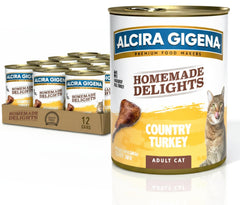 Homemade Delights dinde en sauce – boîte pour chat adulte, goût appétissant et digestibilité.
