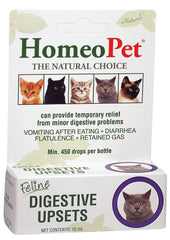 HomeoPet flacon – soutien digestif pour chats, apaisement des inconforts digestifs.