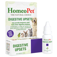 HomeoPet Digestive Upsets — flacon 15 ml soutenant le système digestif des chiens et chats.
