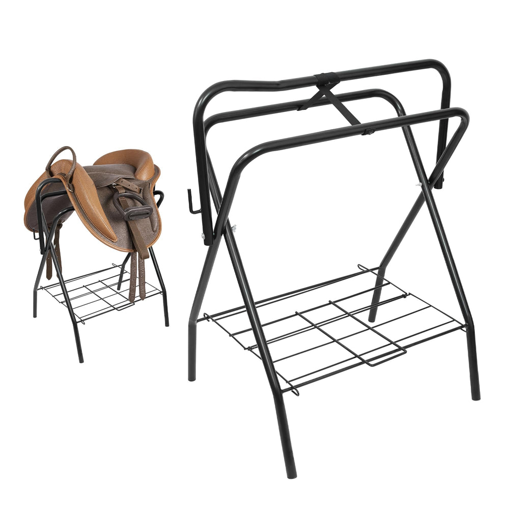 HOMESTEAD porte-selle portable, support robuste pour selles anglaises et western.