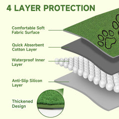 Homimp tapis-pipi anti-dérapant avec points pour sol sécurisant
