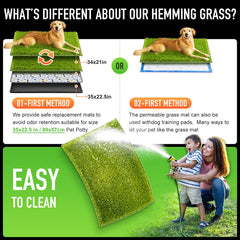 Hompet-texture-douce-herbe-artificielle: confort pour les jeux quotidiens et l'apprentissage.